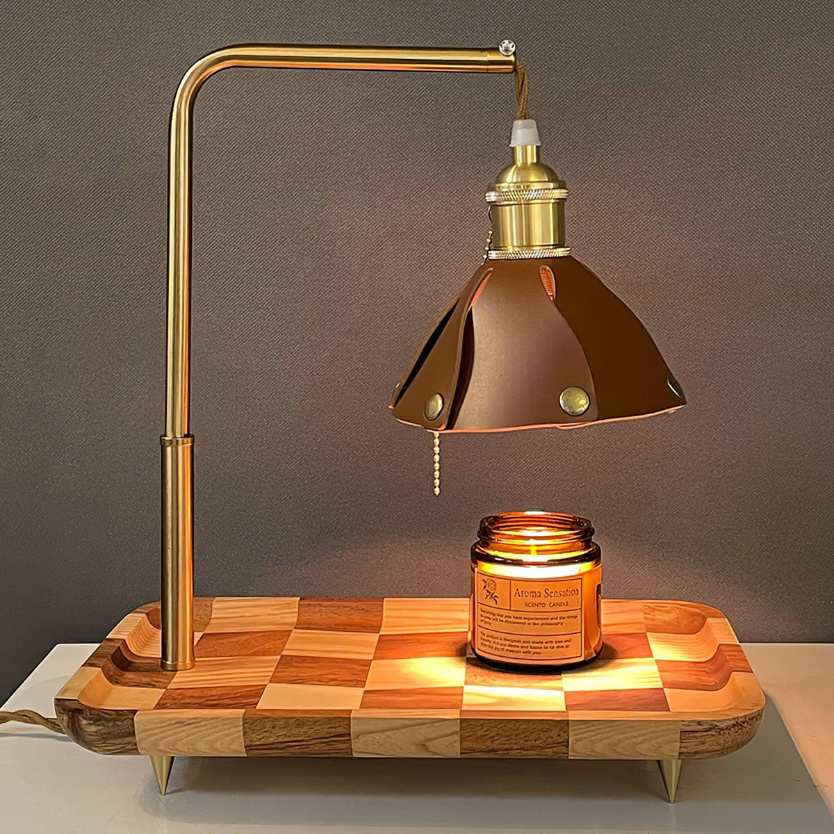 Elvaniella moderne Tischleuchte aus Holz