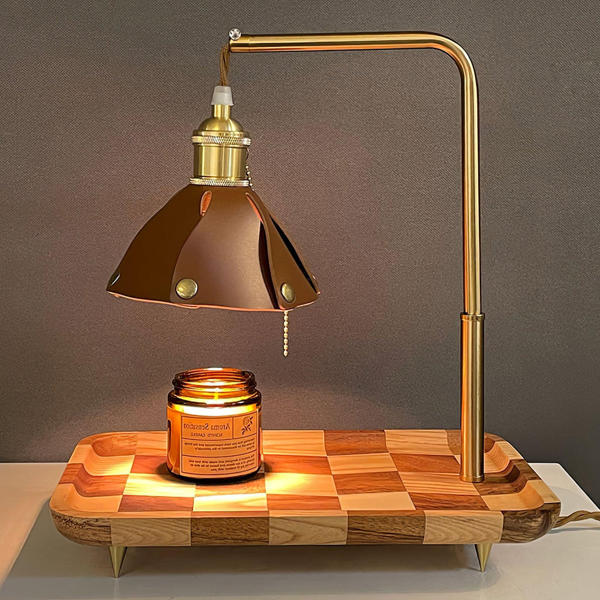 Elvaniella moderne Tischleuchte aus Holz