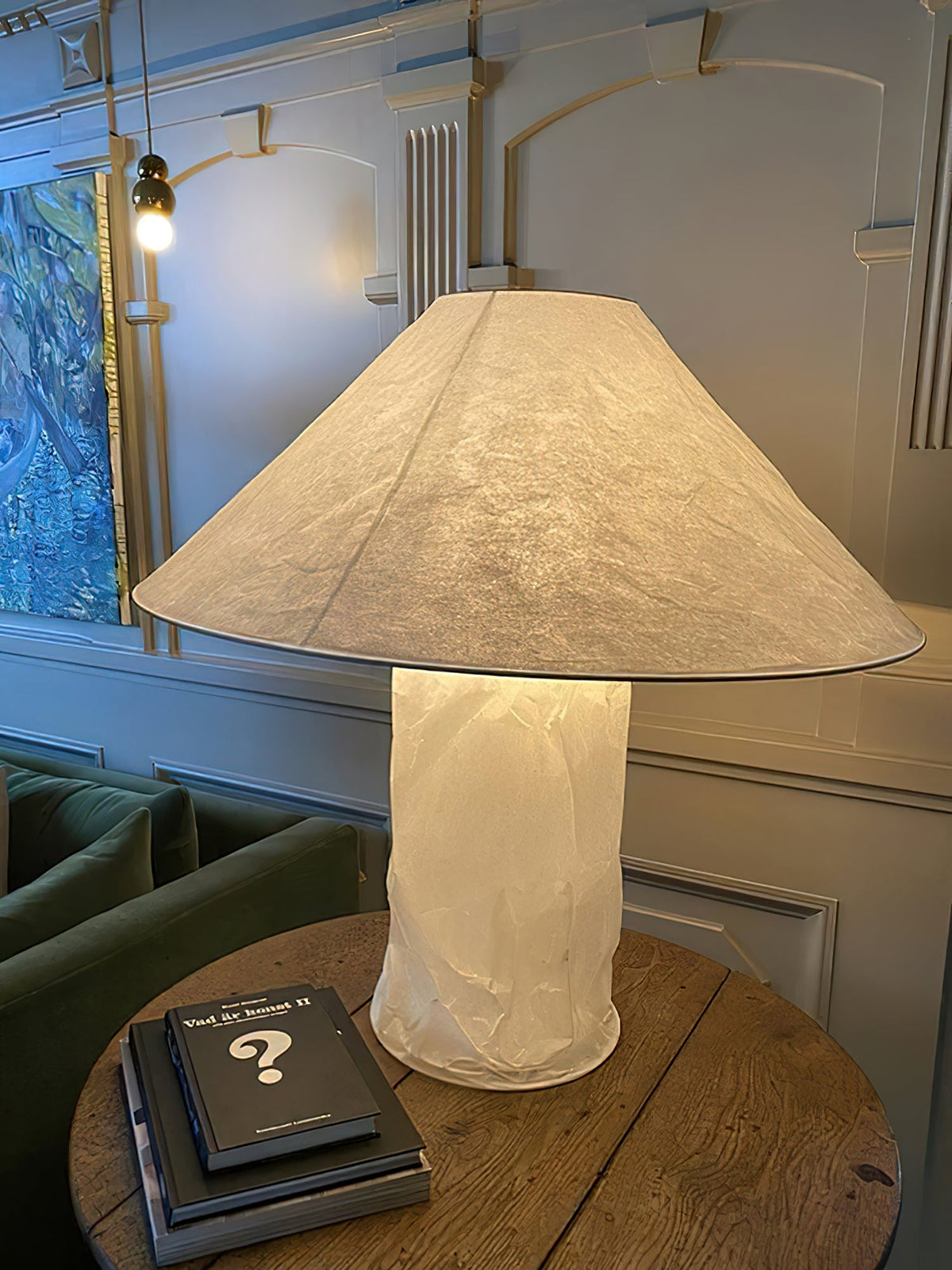 Lalemu Tischlampe aus Papier im künstlerischen Stil