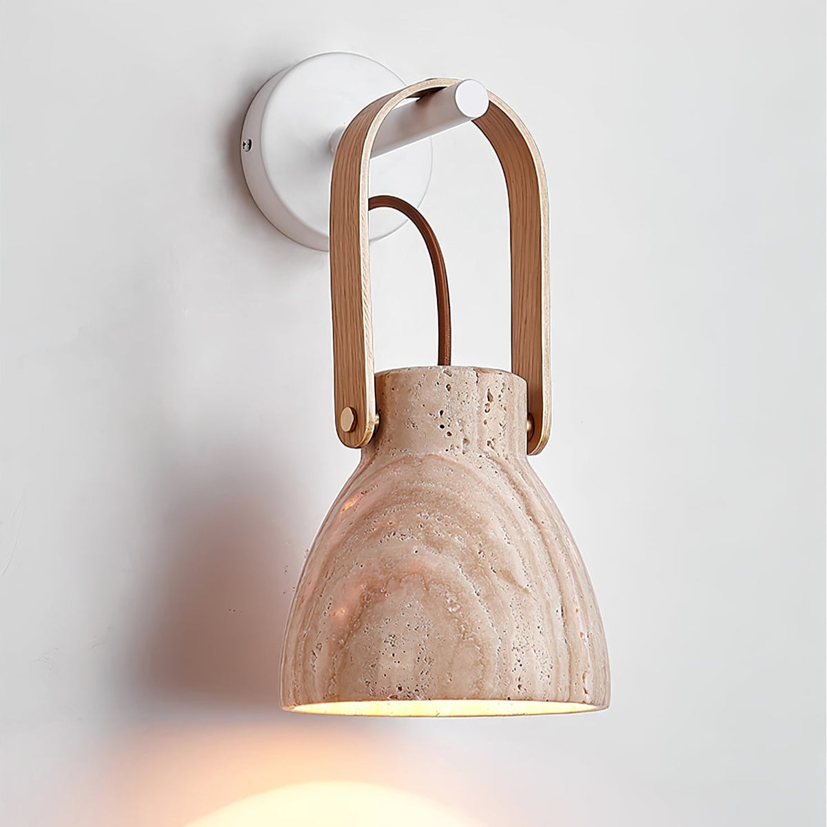 Tarix Travertine Wandleuchte