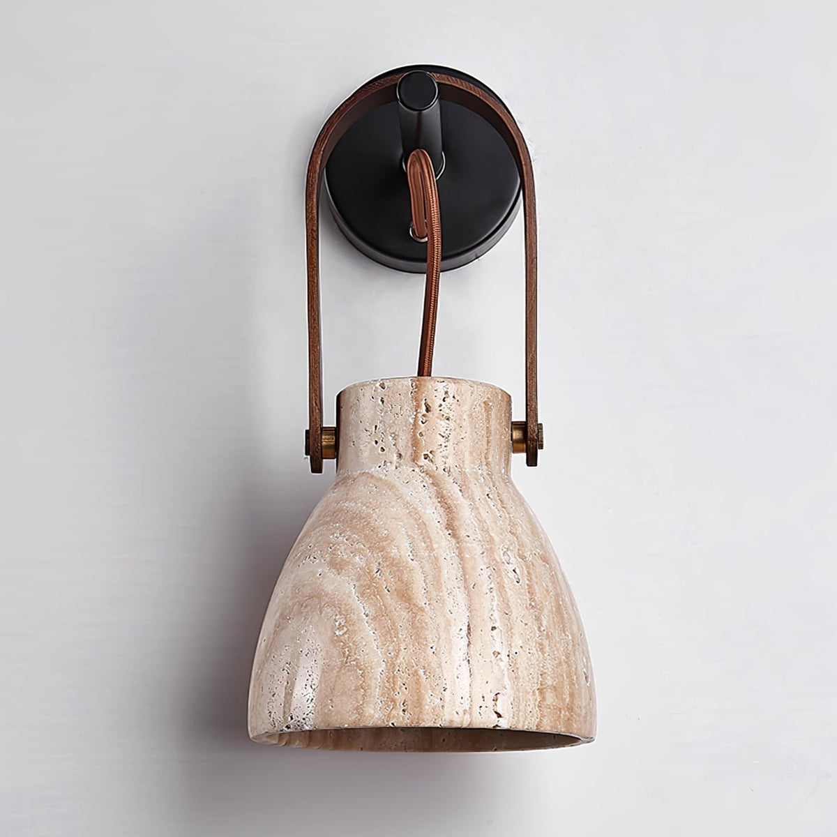 Tarix Travertine Wandleuchte