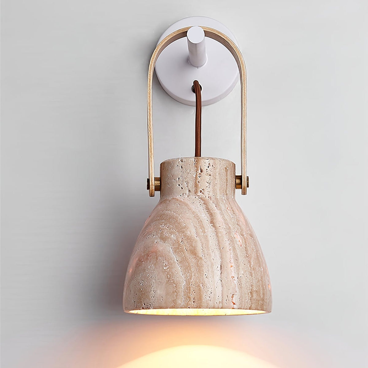 Tarix Travertine Wandleuchte