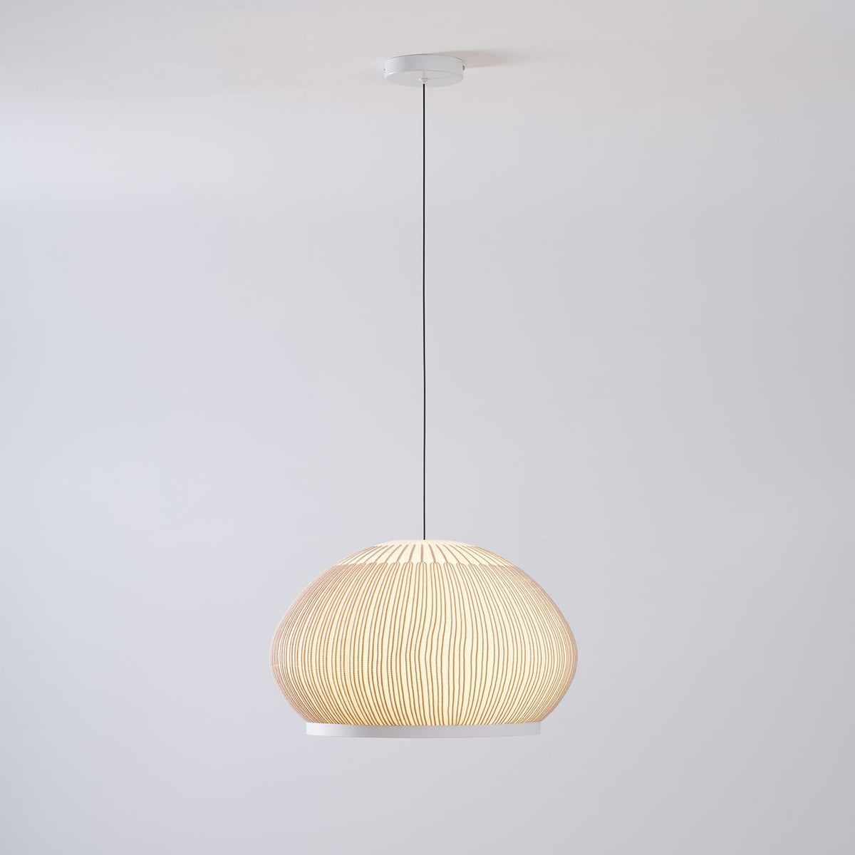 Lineiella Minimalistische Stoff-Pendelleuchte