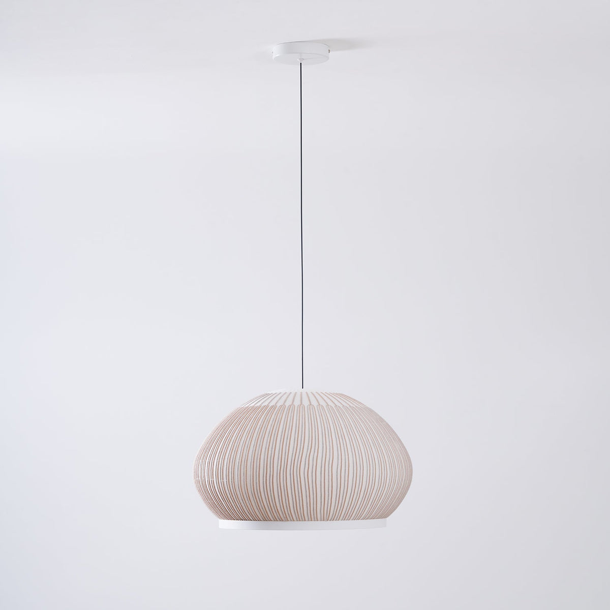 Lineiella Minimalistische Stoff-Pendelleuchte