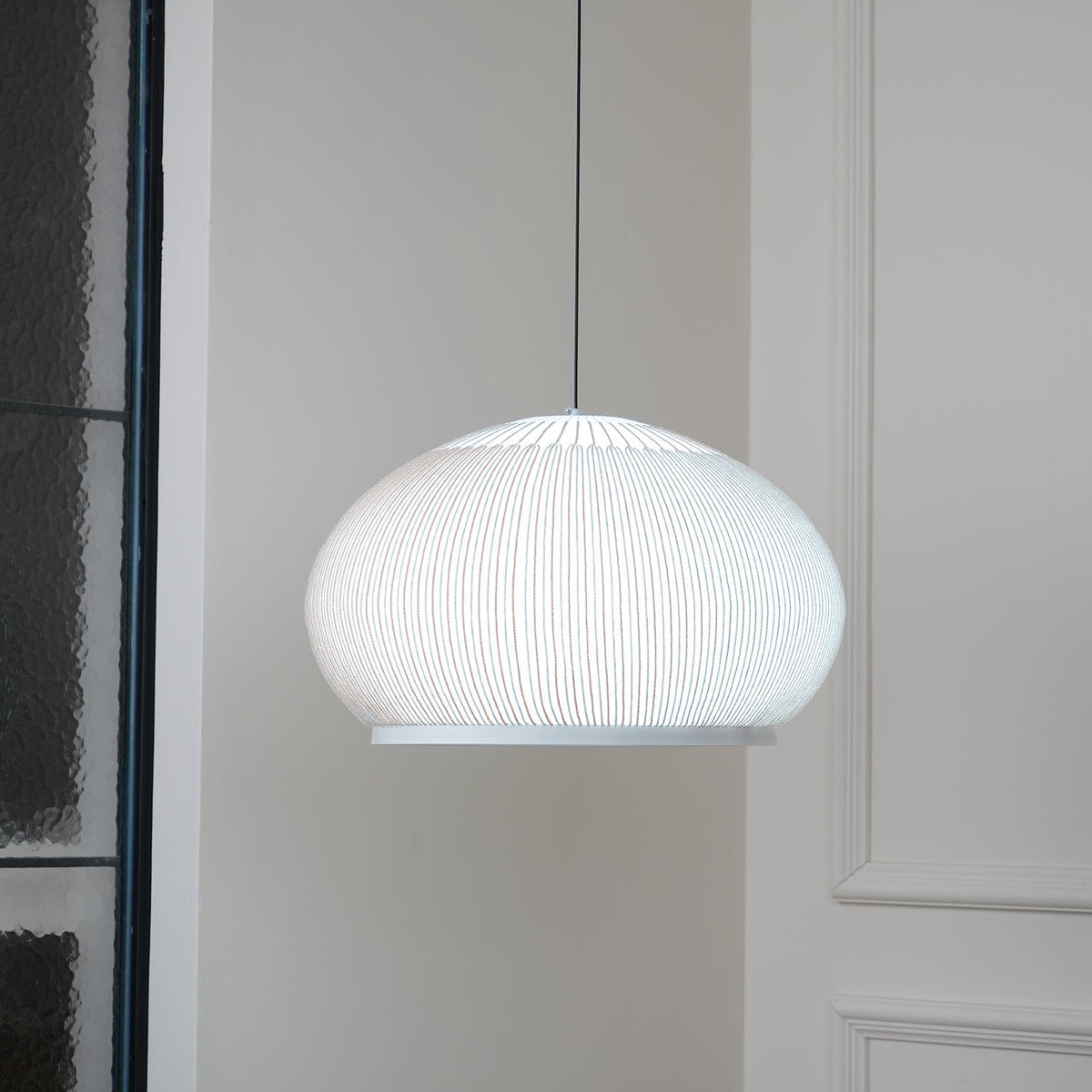Lineiella Minimalistische Stoff-Pendelleuchte