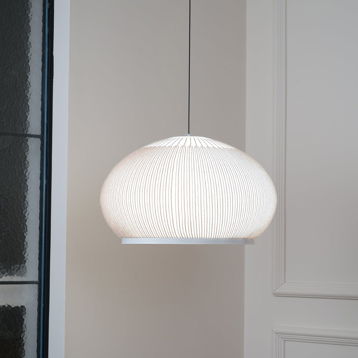Lineiella Minimalistische Stoff-Pendelleuchte