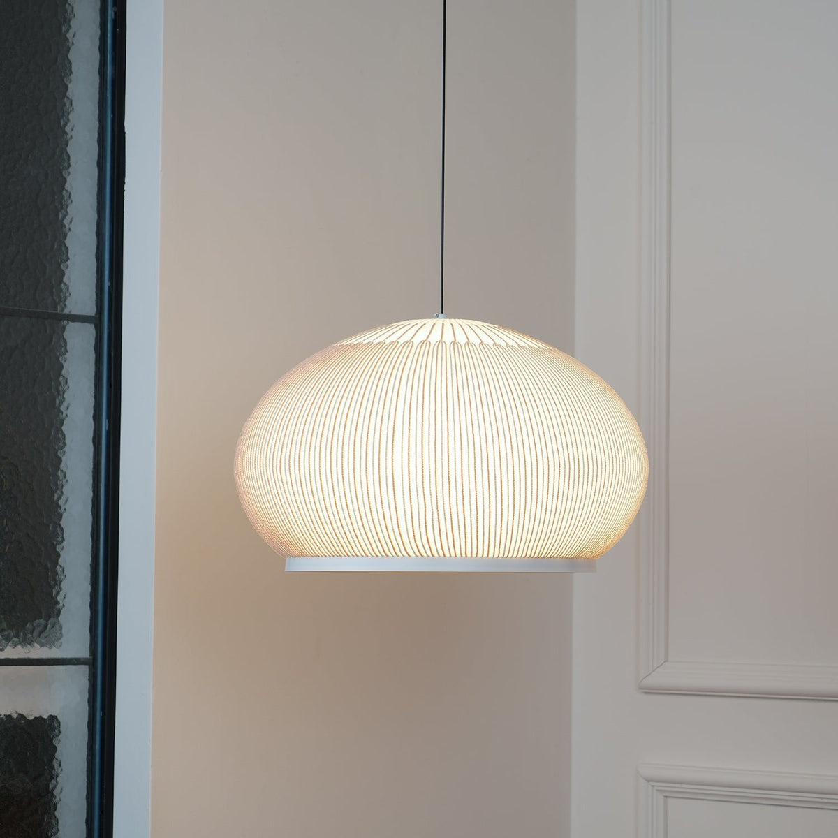 Lineiella Minimalistische Stoff-Pendelleuchte