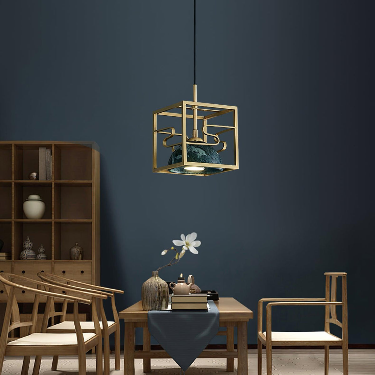 Cubo moderne Pendelleuchte aus Messing