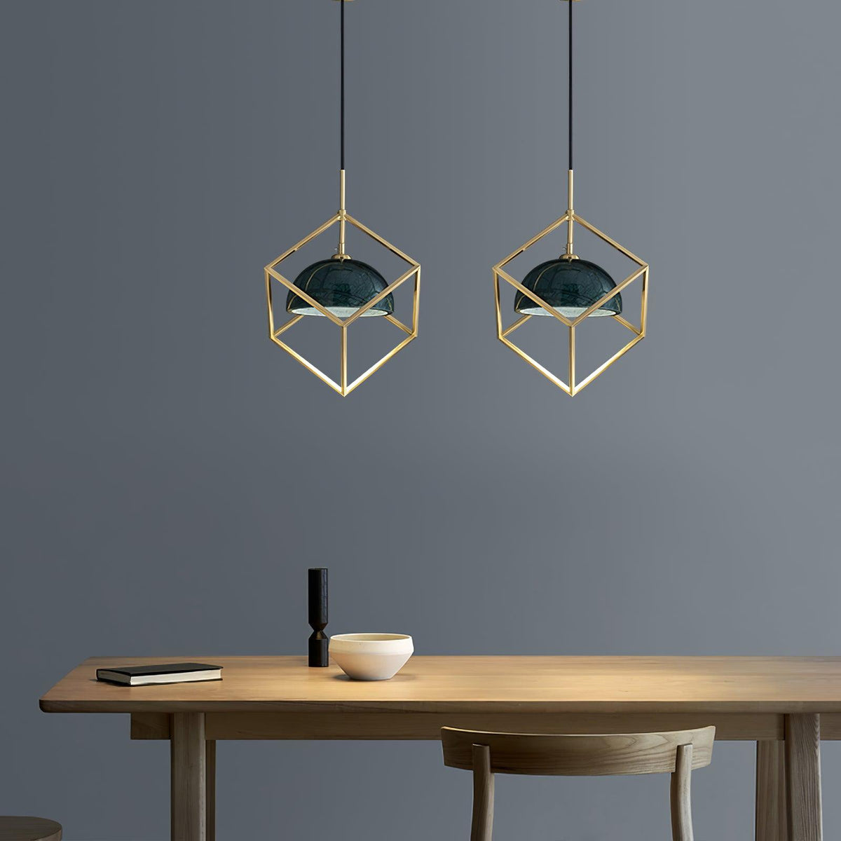 Cubo moderne Pendelleuchte aus Messing