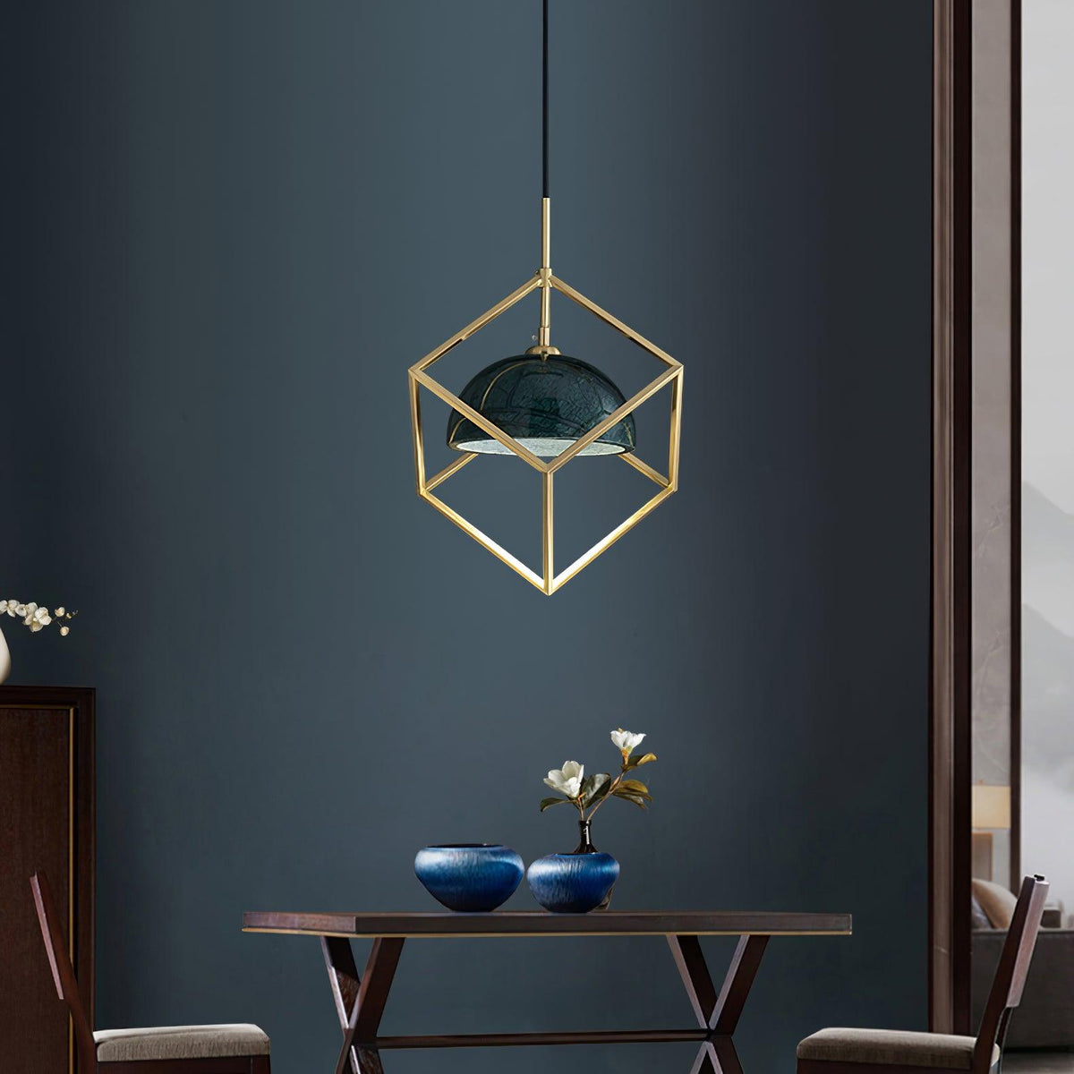 Cubo moderne Pendelleuchte aus Messing