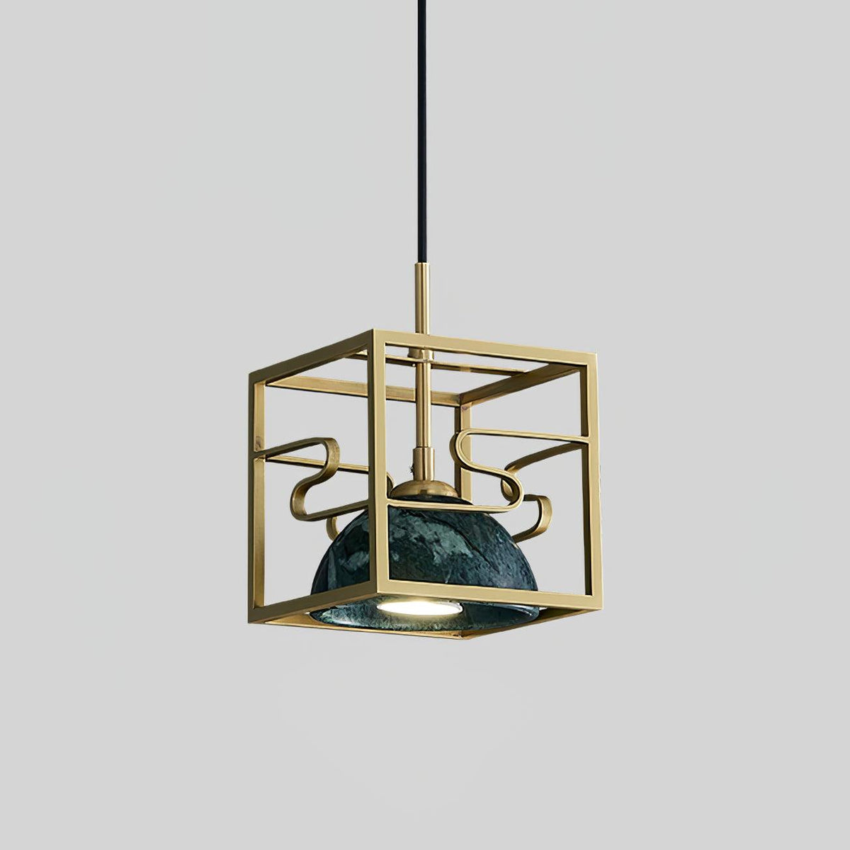 Cubo moderne Pendelleuchte aus Messing