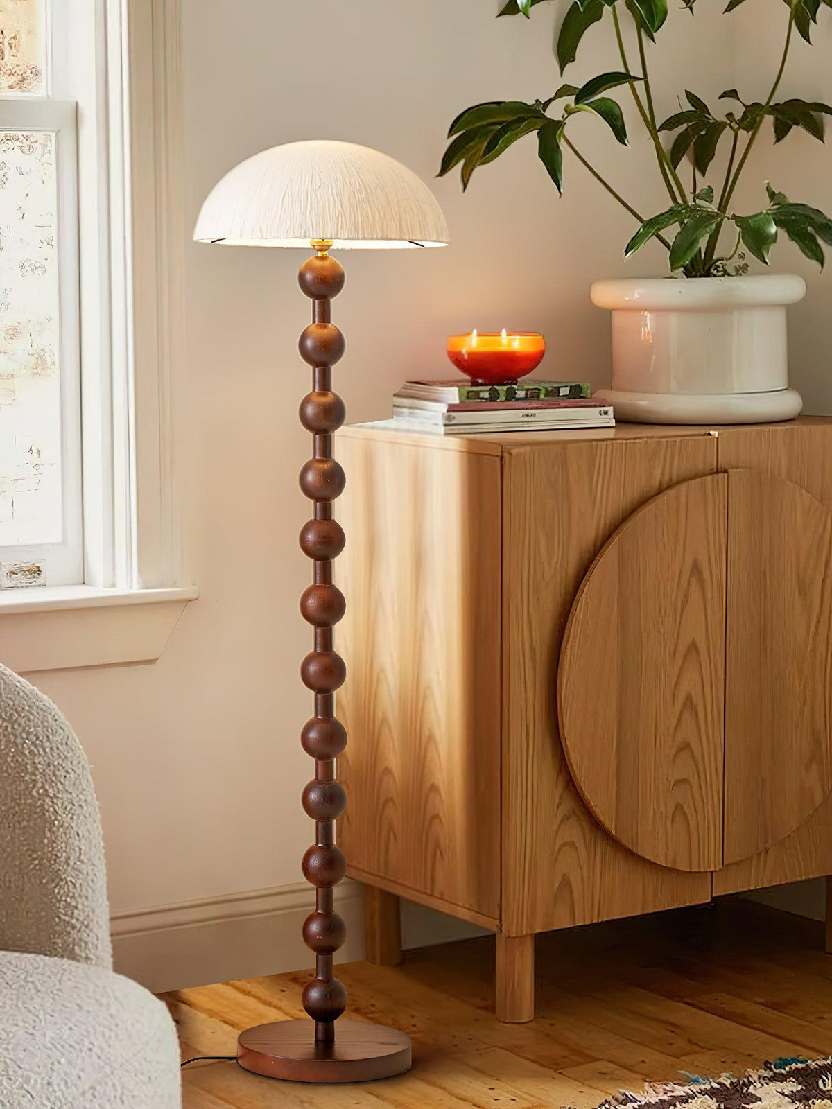 Lyliril Retro Holz Stehleuchte