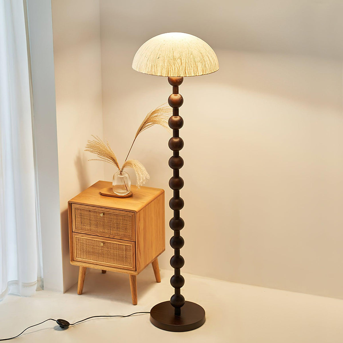 Lyliril Retro Holz Stehleuchte