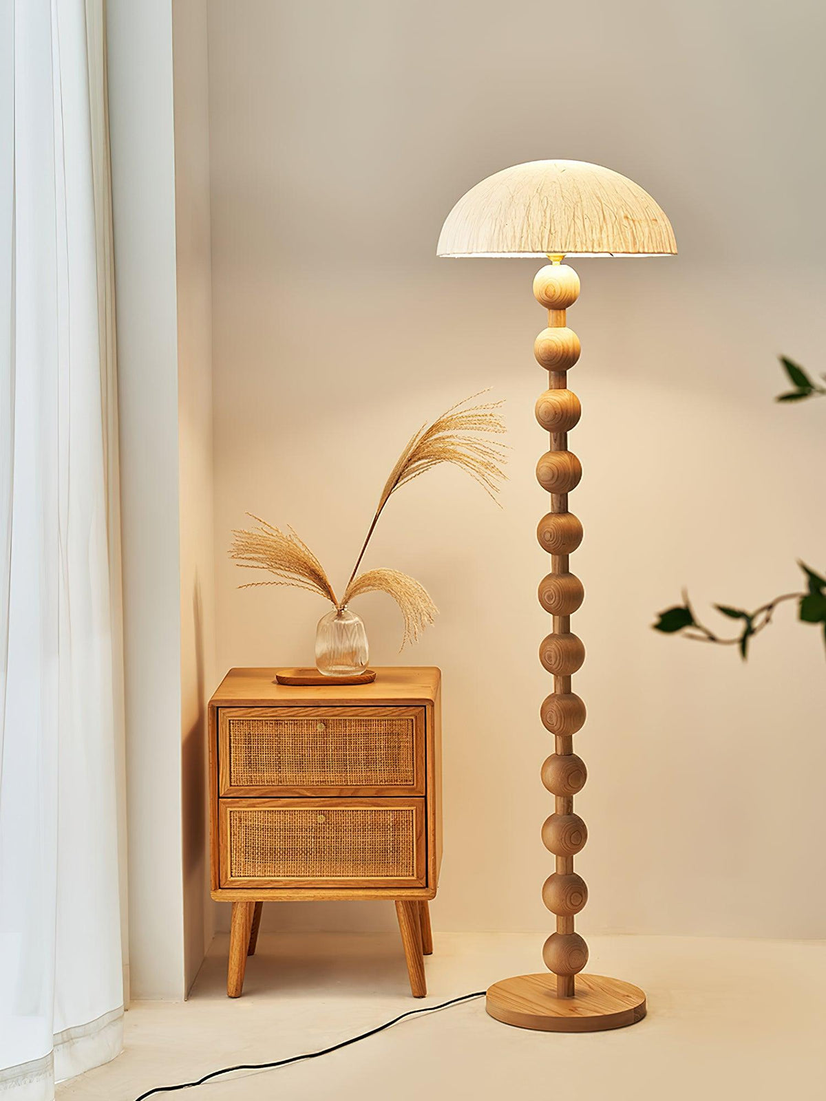 Lyliril Retro Holz Stehleuchte