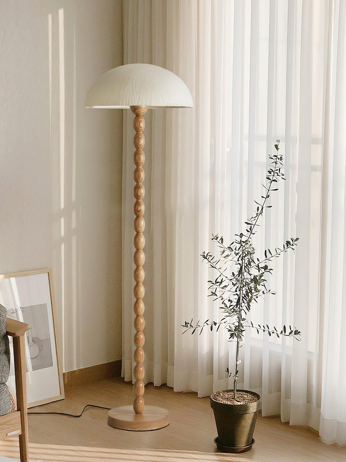 Lyliril Retro Holz Stehleuchte