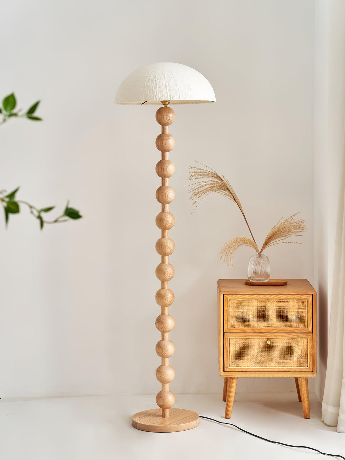 Lyliril Retro Holz Stehleuchte