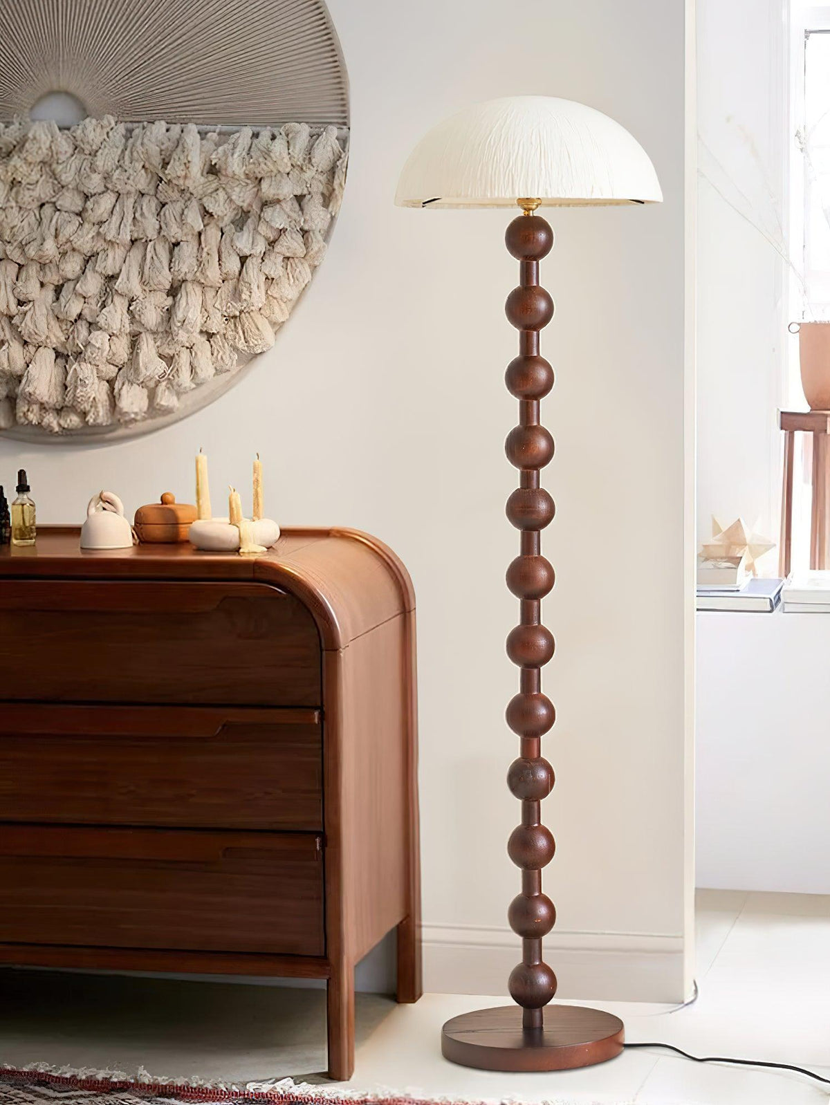 Lyliril Retro Holz Stehleuchte