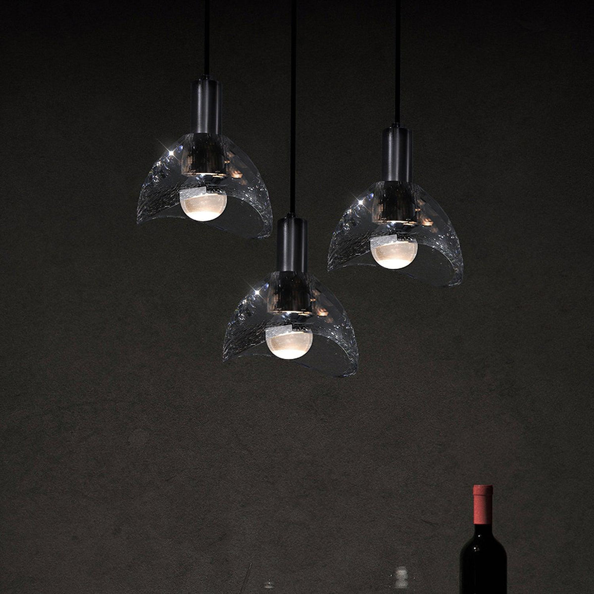 Syvinor Premium skandinavische Kunstglas-Pendelleuchte