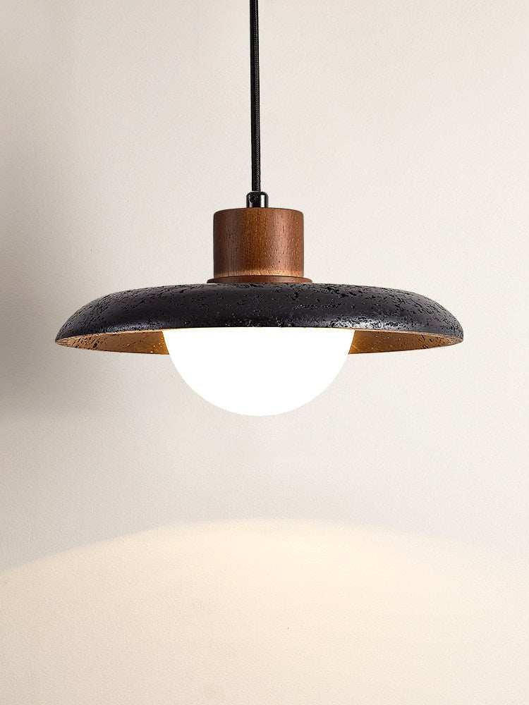 Podve Schwarz Travertin Minimalistische Pendelleuchte