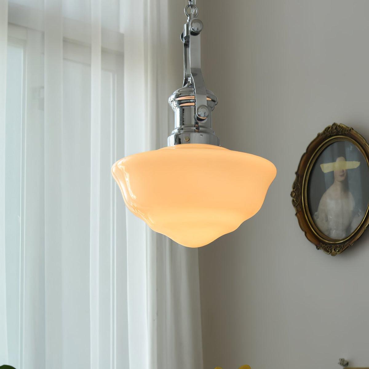 Zomiria Premium Nordische Kunstglas-Pendelleuchte