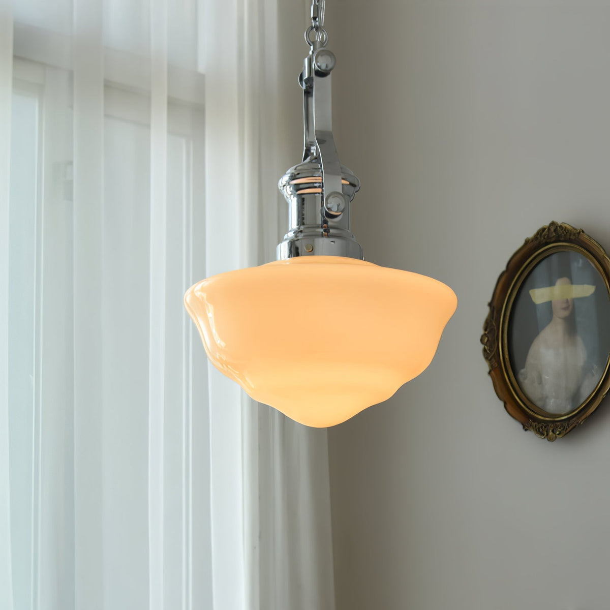 Zomiria Premium Nordische Kunstglas-Pendelleuchte