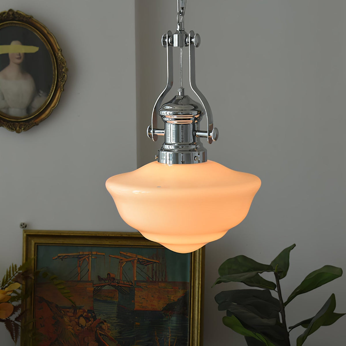 Zomiria Premium Nordische Kunstglas-Pendelleuchte