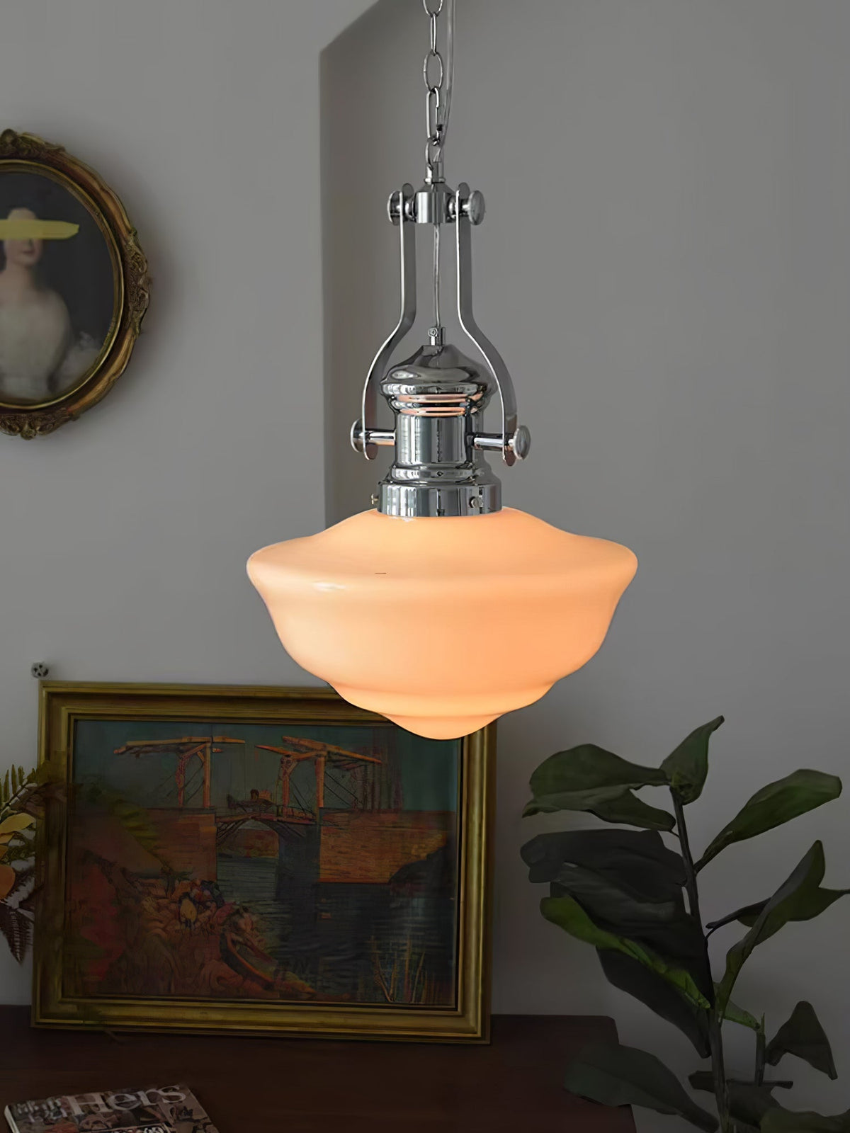 Zomiria Premium Nordische Kunstglas-Pendelleuchte