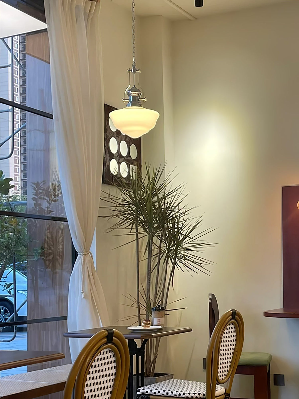Zomiria Premium Nordische Kunstglas-Pendelleuchte