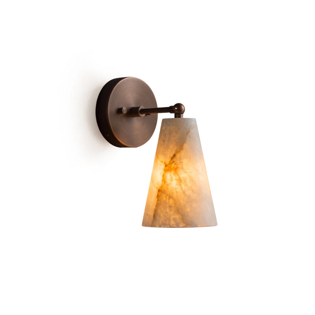 Castercombe Alabaster-Wandleuchte