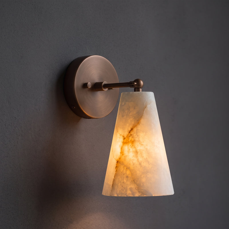 Castercombe Alabaster-Wandleuchte