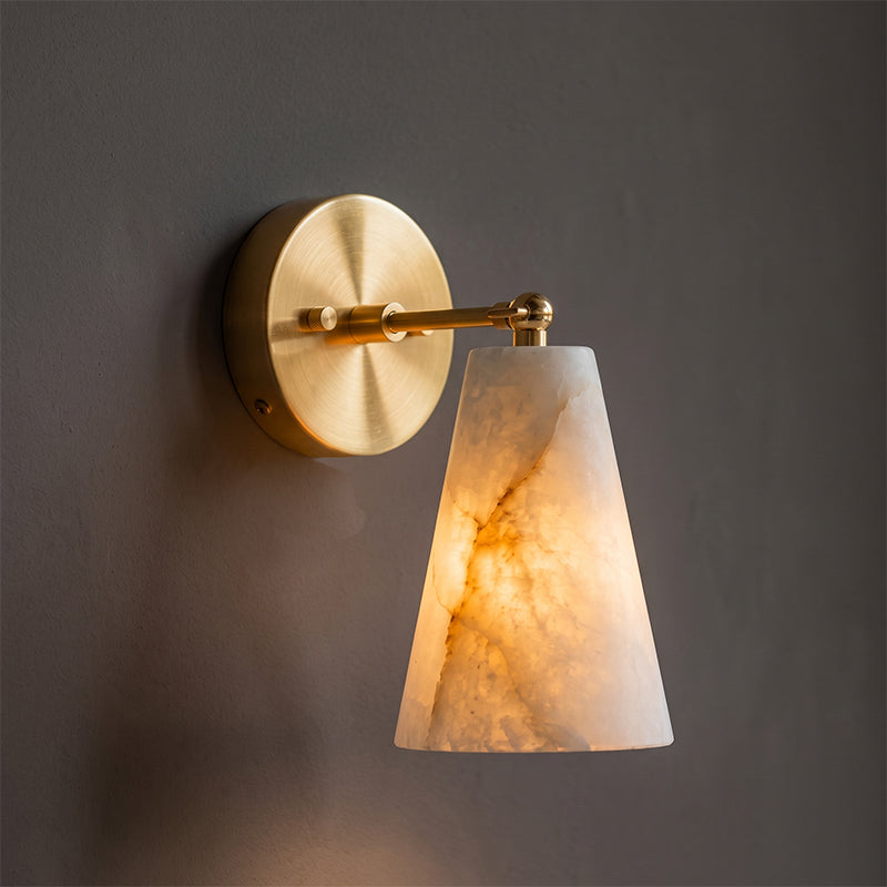 Castercombe Alabaster-Wandleuchte