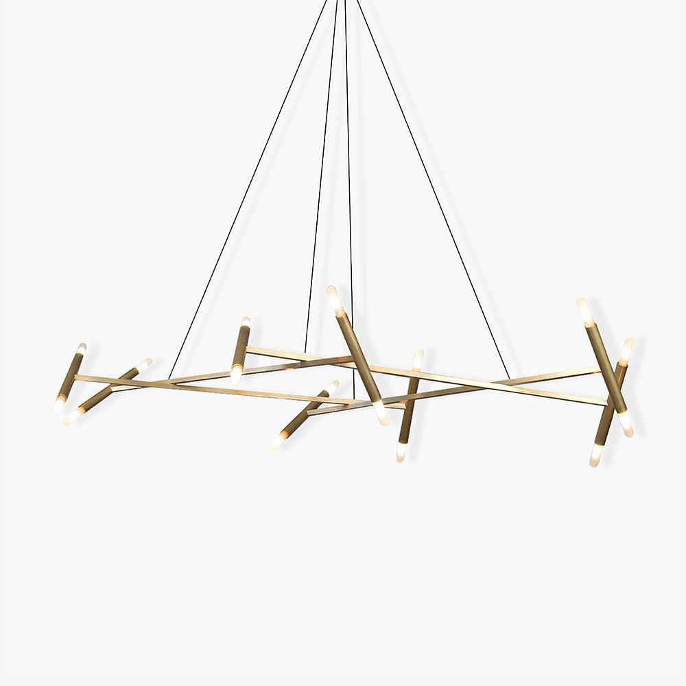 Soliriel Kronleuchter aus Messing in Bronze