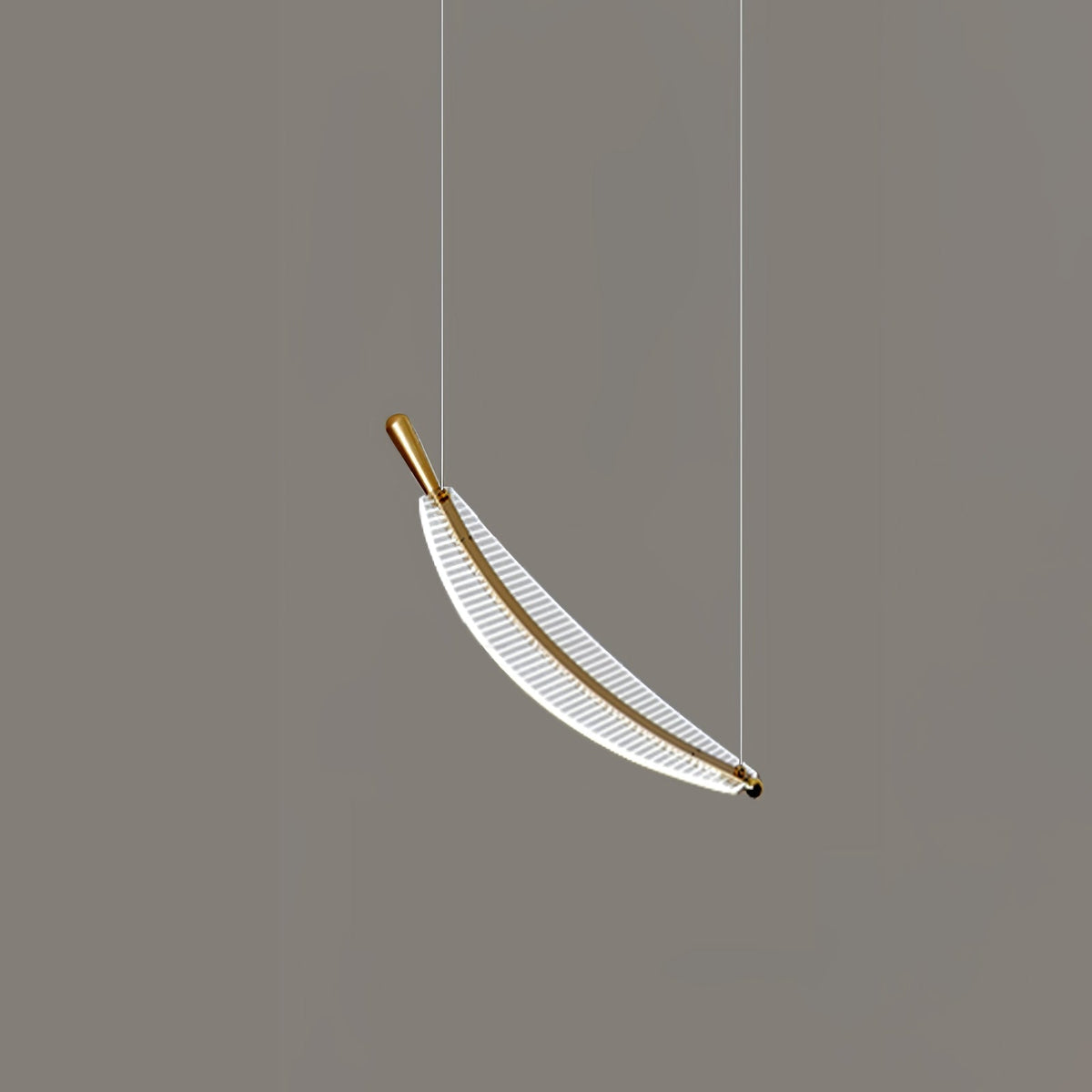 Kuo Kronleuchter aus Acryl in Gold mit zeitgenössischem Design