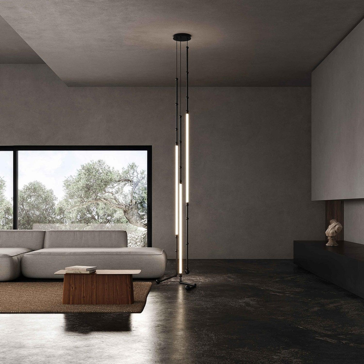 Rio Kronleuchter Leda LED flexibel moderne skulpturale