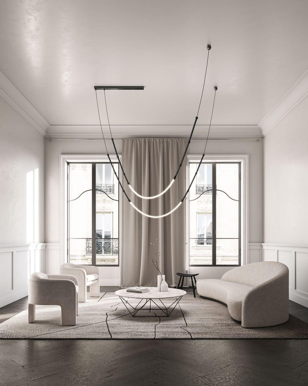 Rio Kronleuchter Leda LED flexibel moderne skulpturale