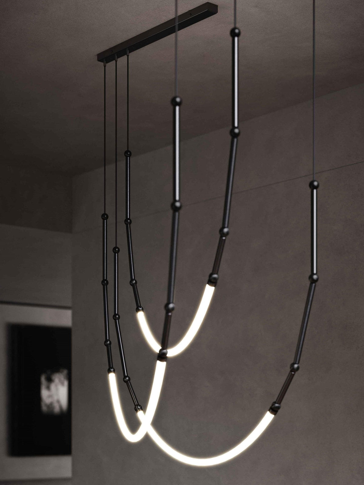Rio Kronleuchter Leda LED flexibel moderne skulpturale