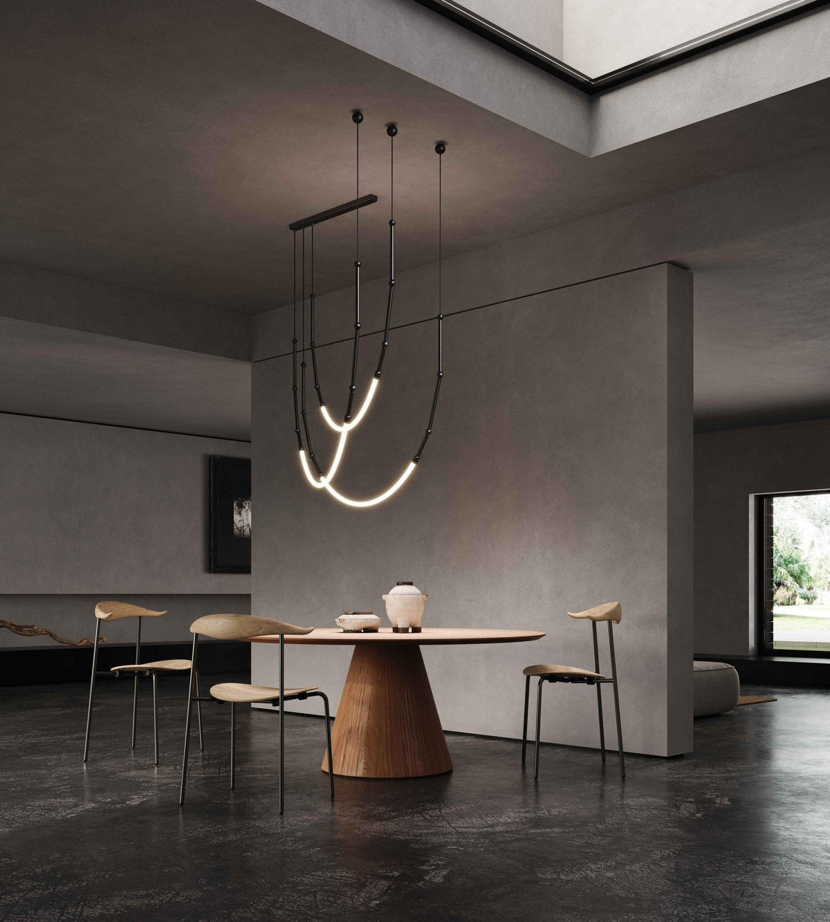 Rio Kronleuchter Leda LED flexibel moderne skulpturale