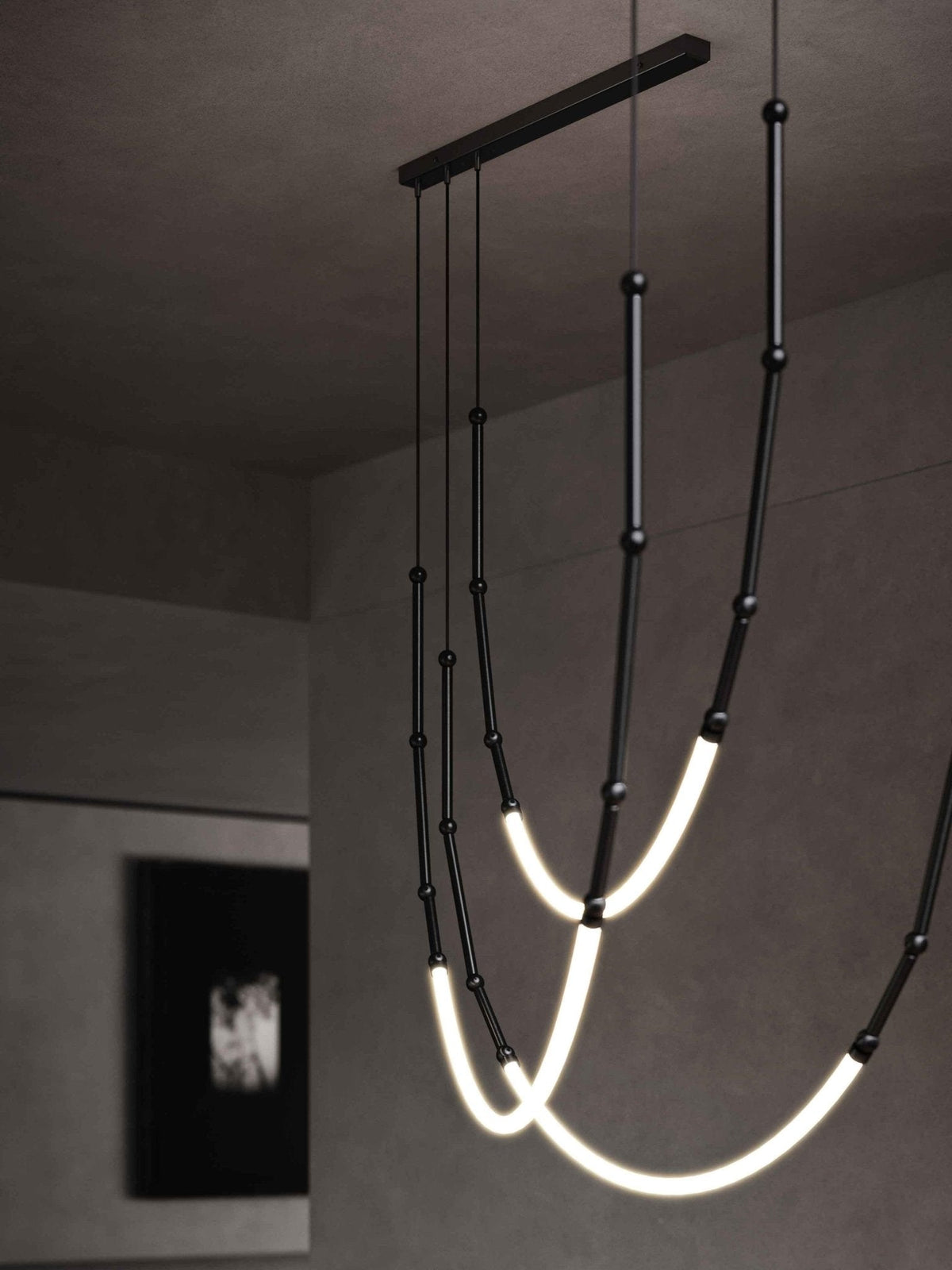 Rio Kronleuchter Leda LED flexibel moderne skulpturale