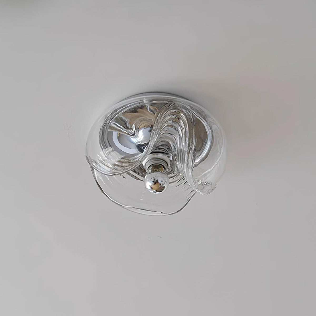 Wandleuchte Swirl Texture Transparent Bernsteinfarben Rauchgrau Moderner Akzent