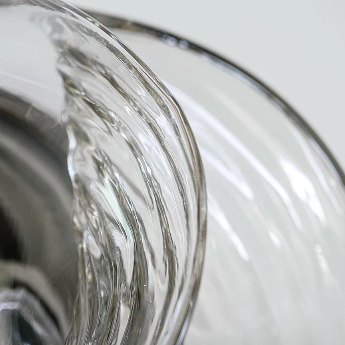 Wandleuchte Swirl Texture Transparent Bernsteinfarben Rauchgrau Moderner Akzent