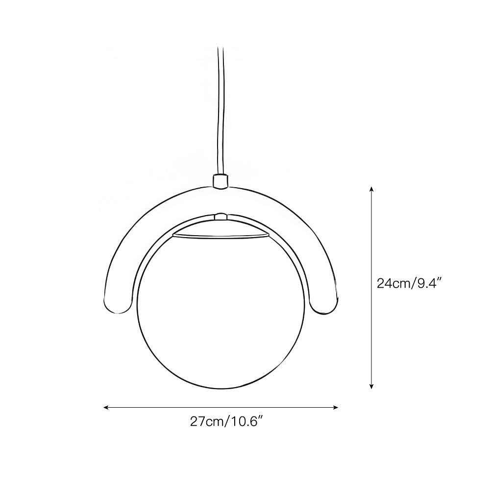 Elowis Linear Pendelleuchte mit Kugeln