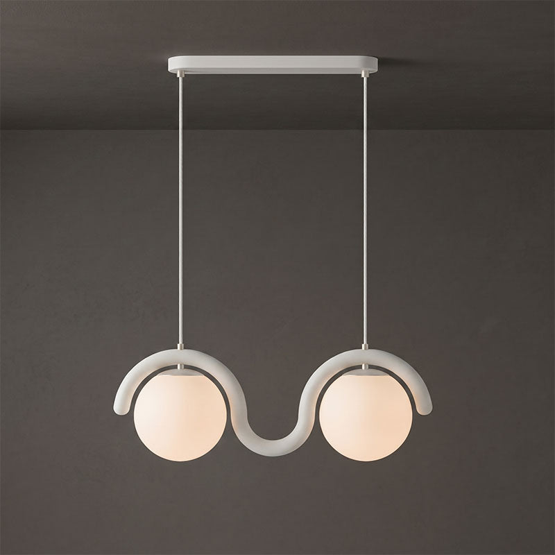 Elowis Linear Pendelleuchte mit Kugeln