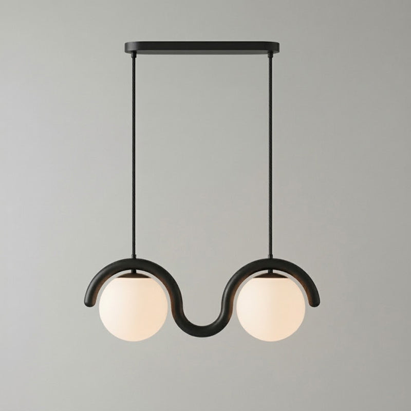 Elowis Linear Pendelleuchte mit Kugeln
