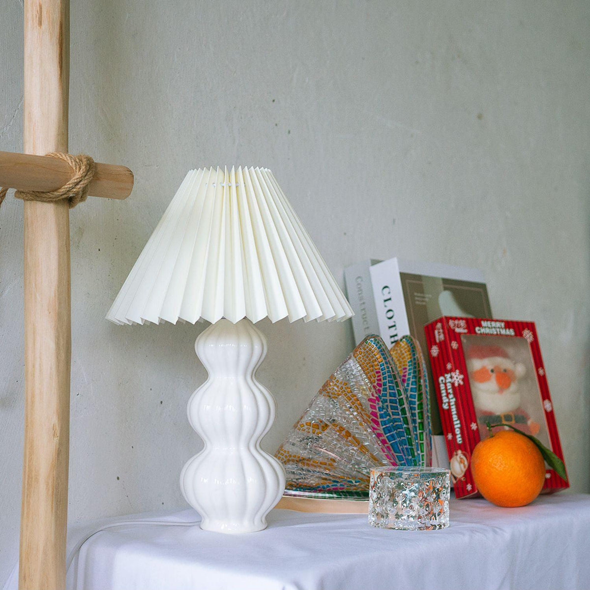 Hart Vintage-Stoff-Tischleuchte