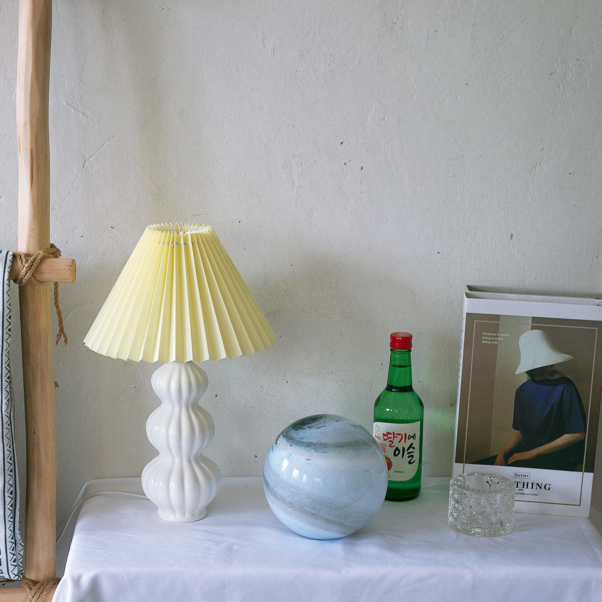 Hart Vintage-Stoff-Tischleuchte
