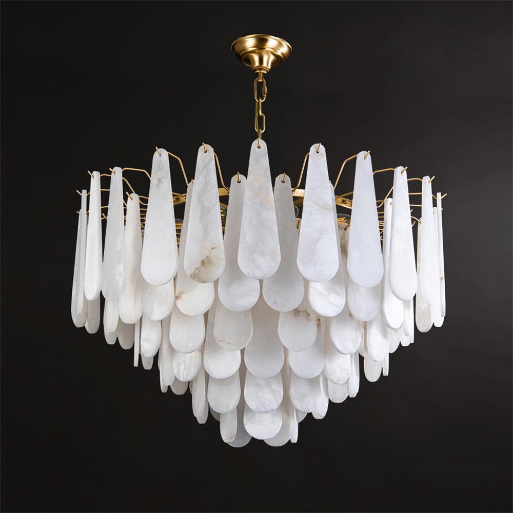 Niveneon Träne Alabaster Kronleuchter