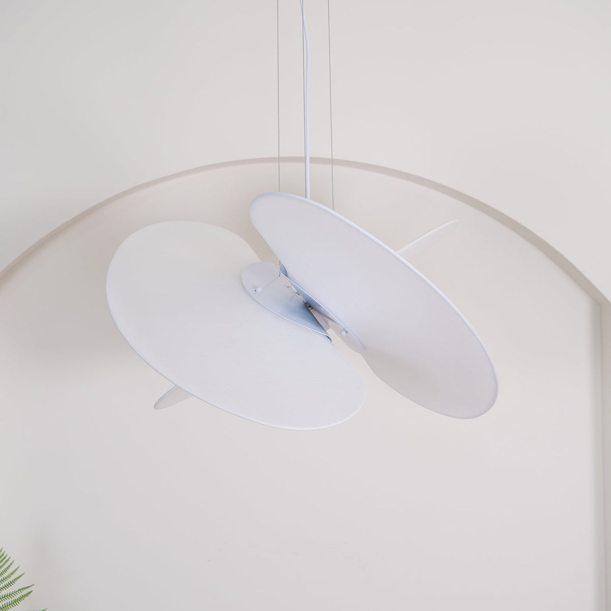 Whirl moderne Pendelleuchte aus Stoff