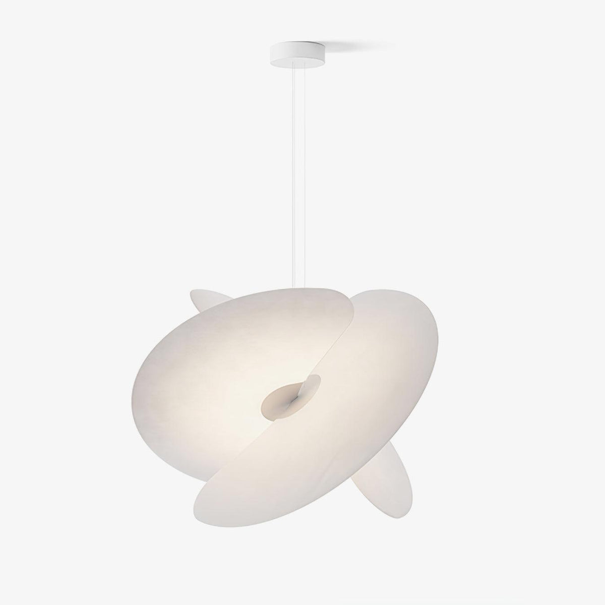 Whirl moderne Pendelleuchte aus Stoff