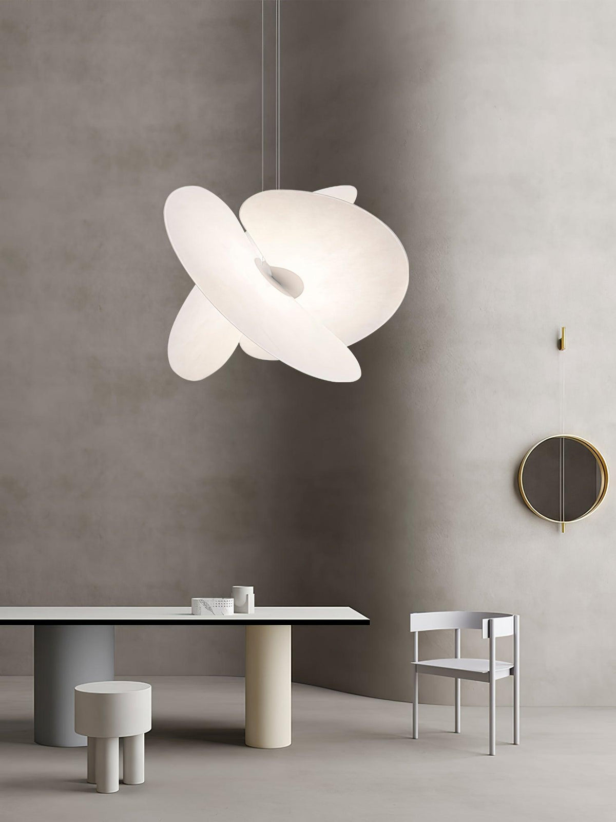 Whirl moderne Pendelleuchte aus Stoff