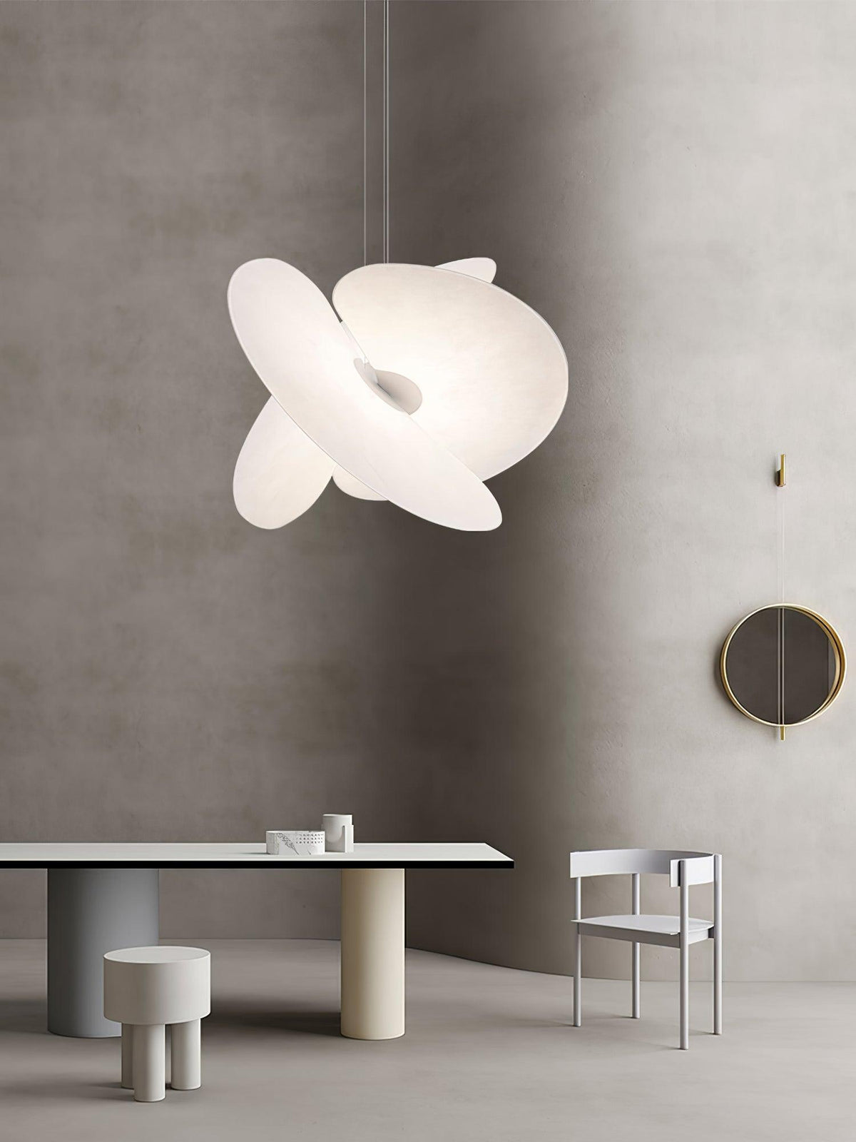 Whirl moderne Pendelleuchte aus Stoff